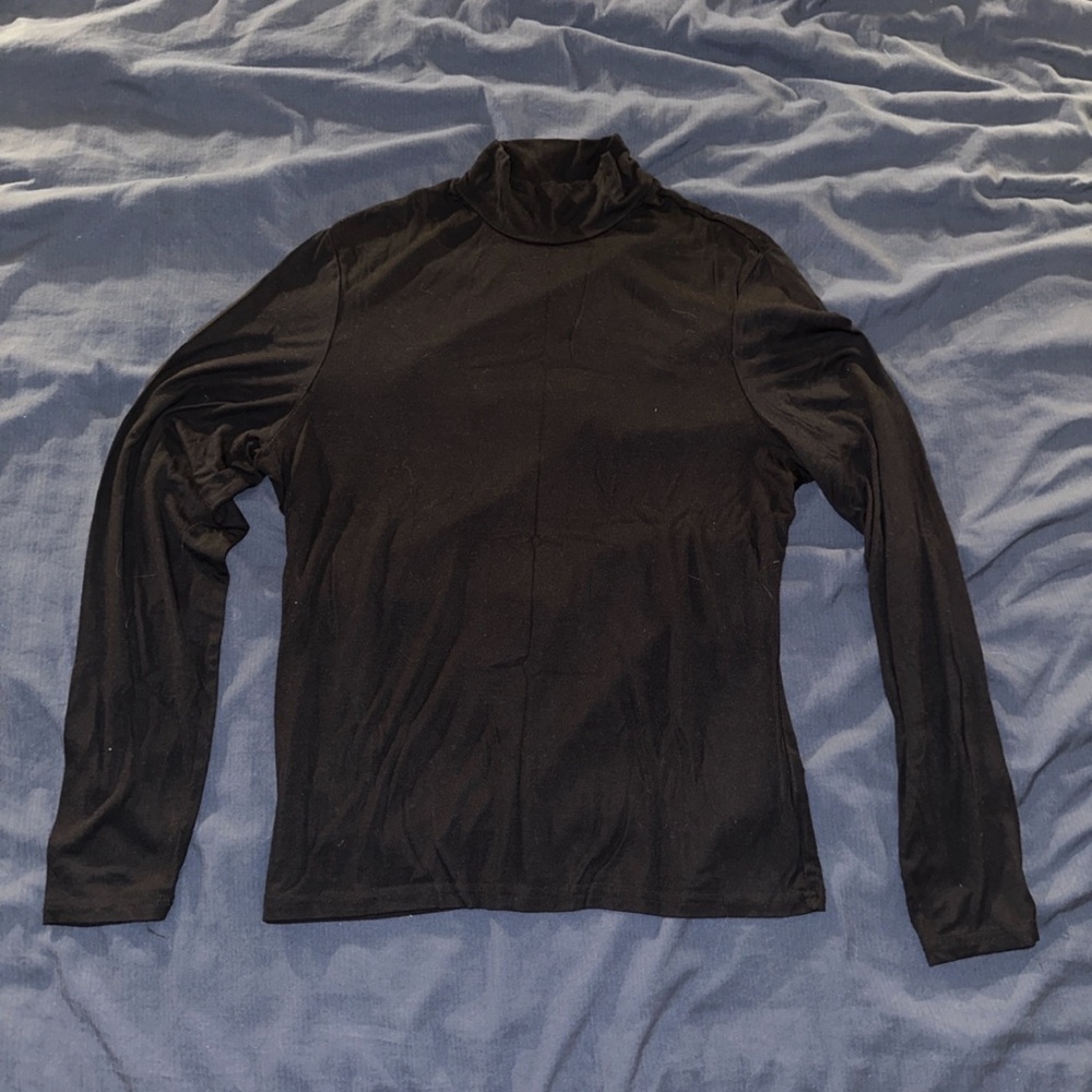 SHEIN Black Long Sleeve Turtleneck